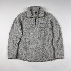 Patagonia Womens XL Los Gatos 1/4 Zip Fleece Pullover Grey